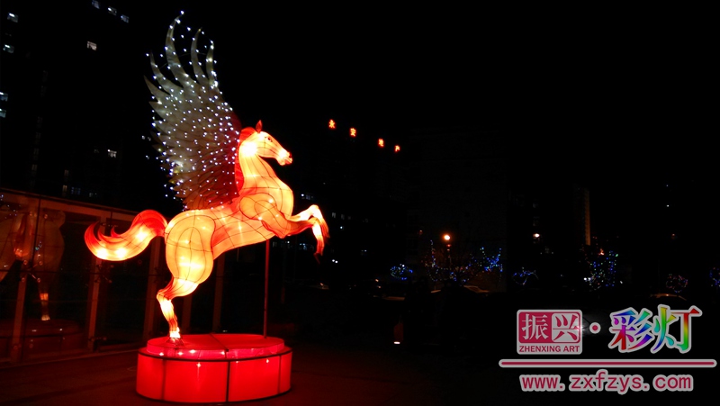 彩灯夜晚效果