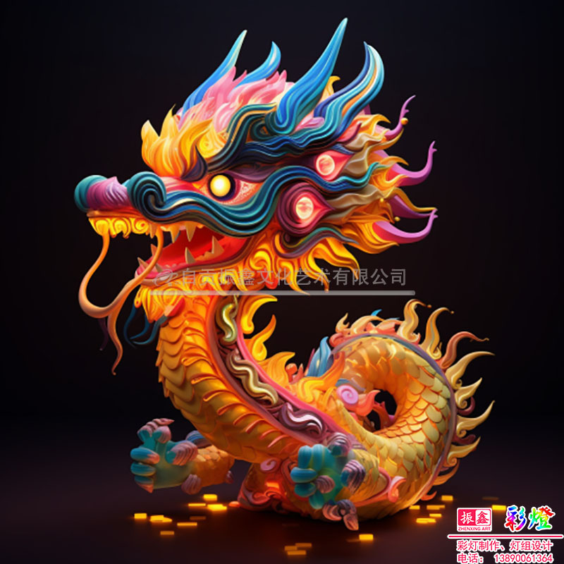 生肖龙主题灯组