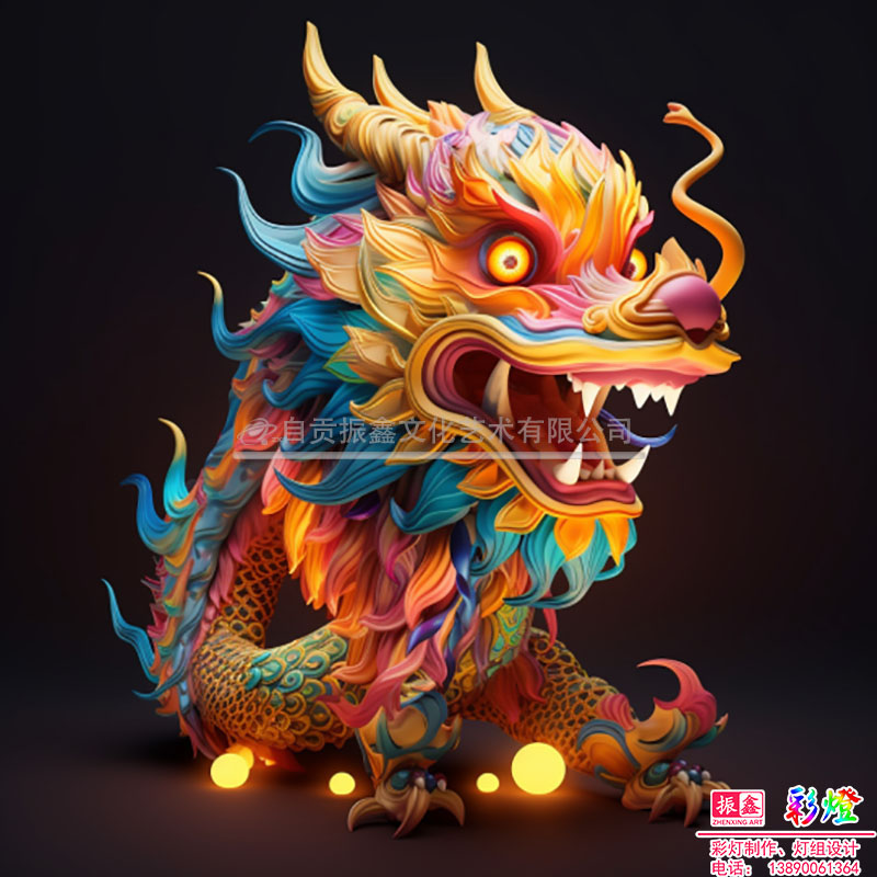 生肖龙年主题灯