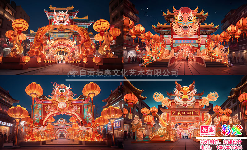 生肖龙主题灯