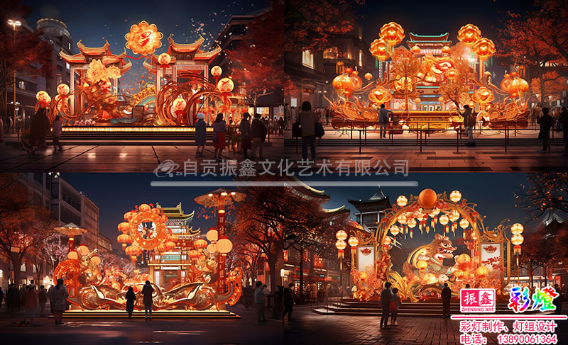 生肖龙主题灯