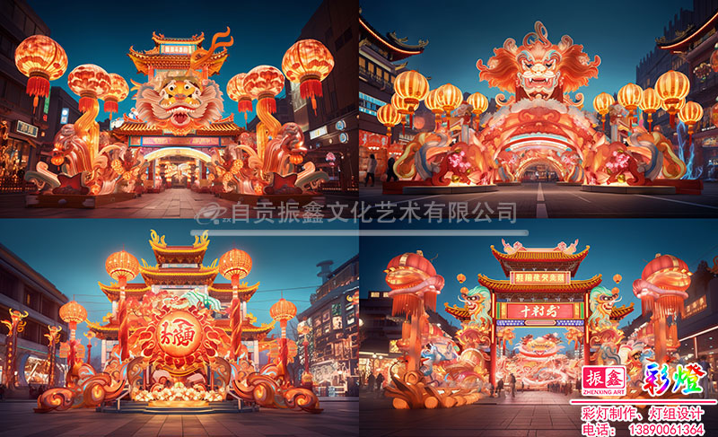 生肖龙主题灯